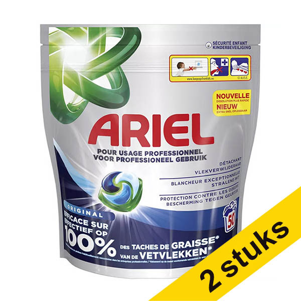 Aanbieding: 2x Ariel Professional Pods Regular Wasmiddel (50 stuks) SAR05519 - 1