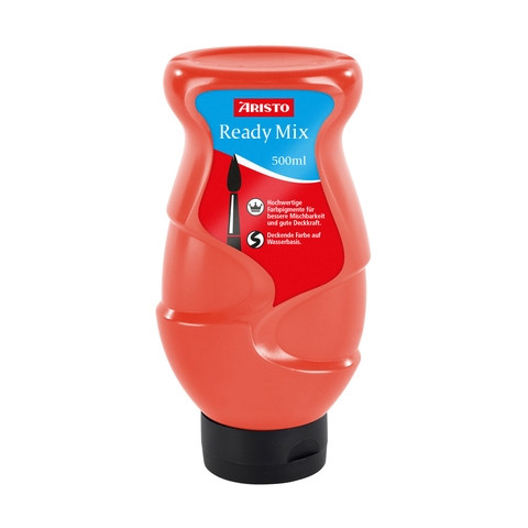 Aristo Ready Mix plakkaatverf briljant rood (500 ml) AR-31050 206821 - 1