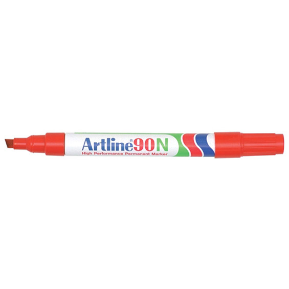 Artline 90 permanent marker rood (2 - 5 mm beitel) 238754 - 1