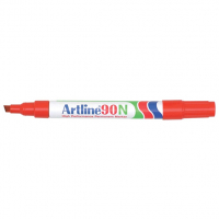 Artline 90 permanent marker rood (2 - 5 mm beitel) 238754