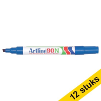 Aanbieding: 12x Artline 90 permanent marker blauw (2 - 5 mm beitel)