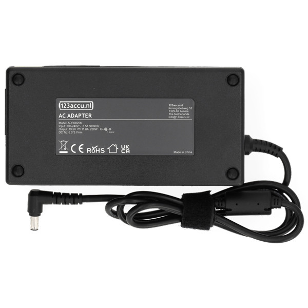 Asus adapter (19.5 V, 11.8 A, 230 W, 123accu huismerk) 0A001-00390800 0A001-00391000 0A001-00391100 0A001-00391200 0A001-00391700 ADR00258 - 2
