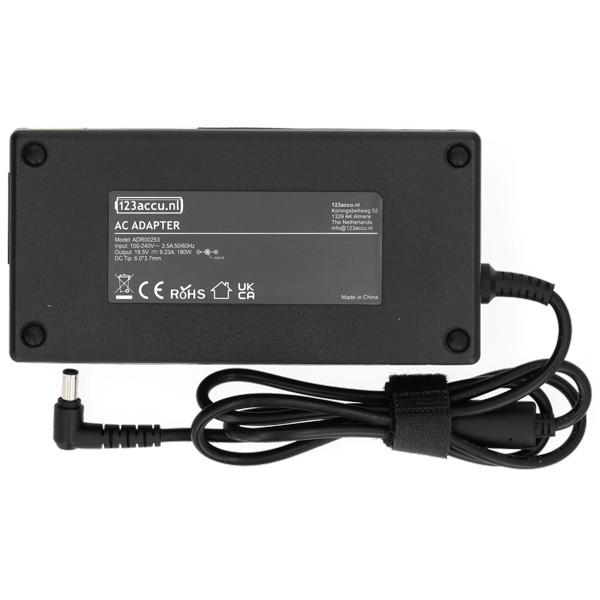 Asus adapter (19.5 V, 9.23 A, 180 W, 123accu huismerk) 0A001-00064600 0A001-00064700 0A001-00065300 0A001-00065400 0A001-00081400 ADR00253 - 2
