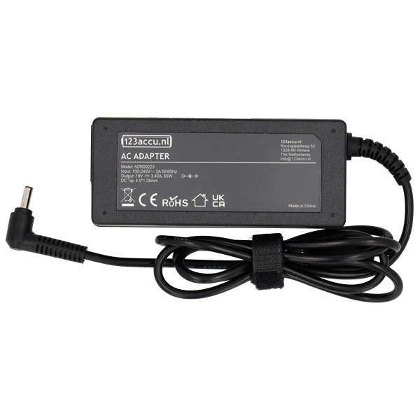 Asus adapter (19 V, 3.42 A, 65 W, 123accu huismerk) 0A001-00022000 0A001-00022900 0A001-00031300 0A001-00031400 0A001-00031500 ADR00223 - 2
