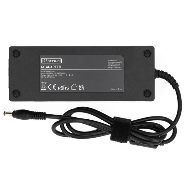 Asus adapter (19 V, 6.32 A, 120 W, 123accu huismerk) 0227A18120 0227A19120 0227A20120 0227C19120 0302A19120 ADR00241 - 2