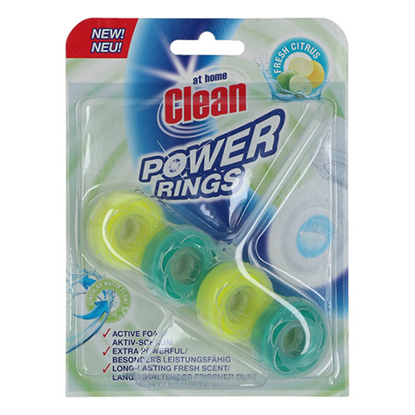 At Home Clean toiletblok Power Rings Fresh Citrus (40 gram)  SAT00056 - 1