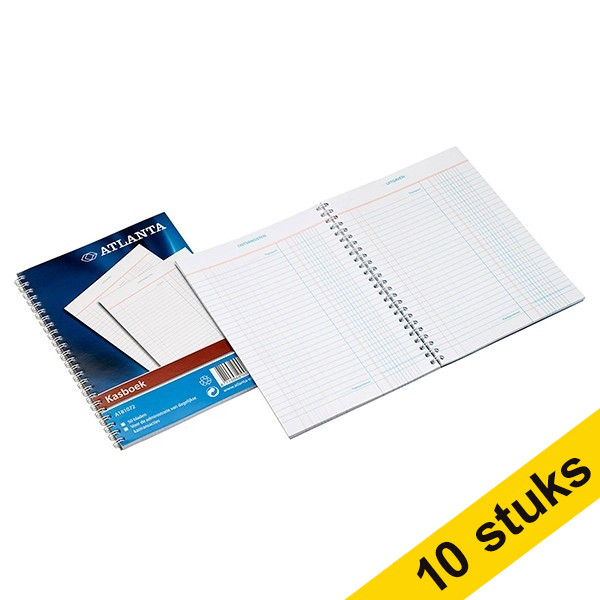 Aanbieding: 10x Atlanta kasboek A5 met spiraal (50 vel) 203111 - 1