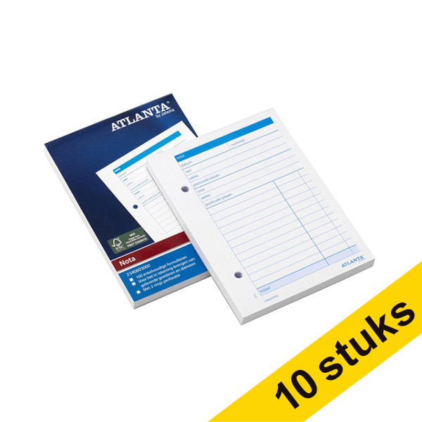 Aanbieding: 10x Atlanta notablok A6 (100 vel) 203116 - 1