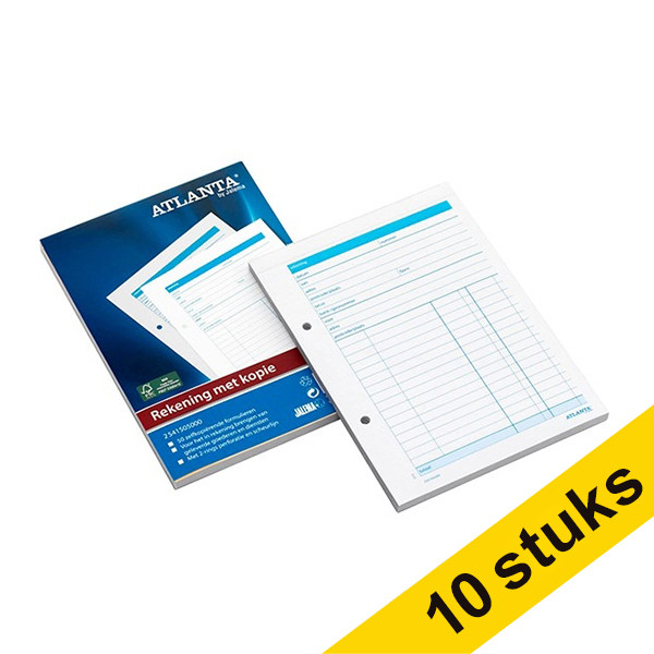 Aanbieding: 10x Atlanta rekeningenblok zelfkopiërend A5 (2 x 50 vel) 203120 - 1
