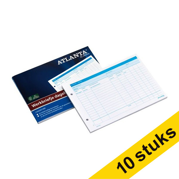 Aanbieding: 10x Atlanta werkbriefje dagelijks (50 vel) 203131 - 1