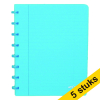 Aanbieding: 5 x Atoma Trendy gelinieerd schrift A5 transparant turkoois 72 vel 405297 - 1