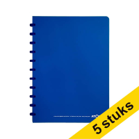 Aanbieding: 5 x Atoma Trendy geruit schrift A4 donkerblauw 72 vel (4 x 8 mm)
