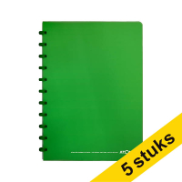 Aanbieding: 5 x Atoma Trendy geruit schrift A4 groen 72 vel (4 x 8 mm)