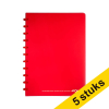 Aanbieding: 5 x Atoma Trendy geruit schrift A4 rood 72 vel (4 x 8 mm) 405320 - 1