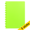 Aanbieding: 5 x Atoma Trendy geruit schrift A4 transparant groen 72 vel (5 mm) 405314 - 1