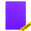 Aanbieding: 5 x Atoma Trendy geruit schrift A4 transparant paars 72 vel (5 mm) 405316 - 1