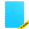 Aanbieding: 5 x Atoma Trendy geruit schrift A4 transparant turkoois 72 vel (5 mm) 405317 - 1