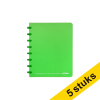 Aanbieding: 5 x Atoma Trendy geruit schrift A5 groen 72 vel (4 x 8 mm) 405304 - 1