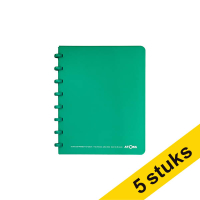 Aanbieding: 5 x Atoma Trendy geruit schrift A5 turkoois 72 vel (4 x 8 mm)