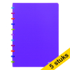 Aanbieding: 5 x Atoma Tutti Frutti geruit schrift A4 transparant paars 72 vel (4 x 8 mm) 405355 - 1
