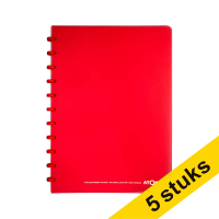 Aanbieding: 5x Atoma Trendy gelinieerd schrift A4 rood 72 vel