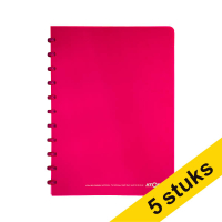 Aanbieding: 5x Atoma Trendy gelinieerd schrift A4 roze 72 vel