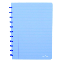 Atoma Trendy gelinieerd schrift A4 transparant blauw 72 vel 4137202 405235