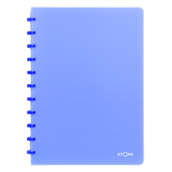 Atoma Trendy geruit schrift A4 transparant blauw 72 vel (5 mm) 4137302 405240 - 1