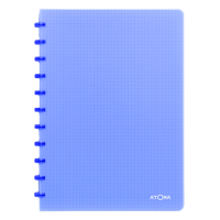 Atoma Trendy geruit schrift A4 transparant blauw 72 vel (5 mm) 4137302 405240