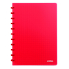 Atoma Trendy geruit schrift A4 transparant rood 72 vel (5 mm)