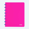 Atoma Trendy geruit schrift A4 transparant roze 72 vel (4 x 8 mm)