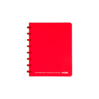 Atoma Trendy geruit schrift A5 rood 72 vel (4 x 8 mm) 405232