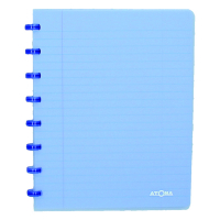 Atoma Trendy geruit schrift A5 transparant blauw 72 vel (4 x 8 mm) 4136102 405230