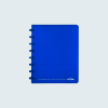 Atoma Trendy geruit schrift A5 transparant blauw 72 vel (4 x 8 mm)
