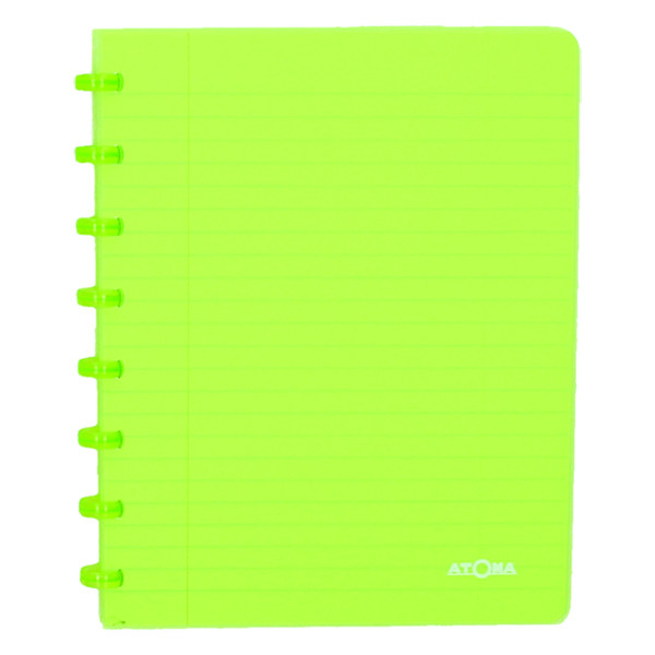 Atoma Trendy geruit schrift A5 transparant groen 72 vel (5 mm) 4135703 405226 - 1