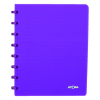 Atoma Trendy geruit schrift A5 transparant paars 72 vel (4 x 8 mm) 4136106 405233