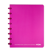 Atoma Trendy geruit schrift A5 transparant paars 72 vel (5 mm) 405228