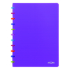Atoma Tutti Frutti geruit schrift A4 transparant paars 72 vel (4 x 8 mm) 4537406 405282