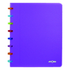 Atoma Tutti Frutti geruit schrift A5 transparant paars 72 vel (4 x 8 mm) 4536106 405267