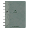 Aurora Adoc geruit schrift met liniaal A5 grijs 72 vel (5 mm)