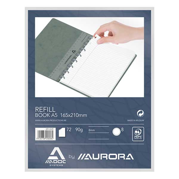 Aurora Adoc vulling voor schrift A5 gelinieerd 72 vel 3811.608 330037 - 1