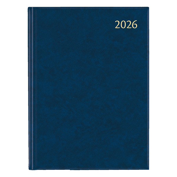 Aurora Business Florence weekagenda met halfuurindeling 2026 blauw (1 week per 2 pagina's) 6-talig 330172 - 1
