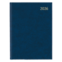 Aurora Business Florence weekagenda met halfuurindeling 2026 blauw (1 week per 2 pagina's) 6-talig 330172