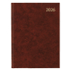 Aurora Business Florence weekagenda met halfuurindeling 2026 bordeaux (1 week per 2 pagina's) 6-talig 330173 - 1