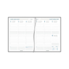 Aurora Business Florence weekagenda met halfuurindeling 2027 blauw (1 week per 2 pagina's) 6-talig 440172 - 2
