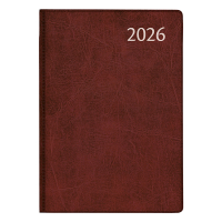 Aurora Classic7 Luna weekagenda 2026 bordeaux (1 week per 2 pagina) 4-talig 330148