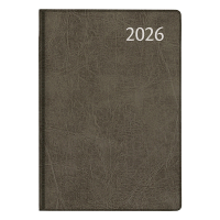 Aurora Classic7 Luna weekagenda 2026 zwart (1 week per 2 pagina) 4-talig 330149