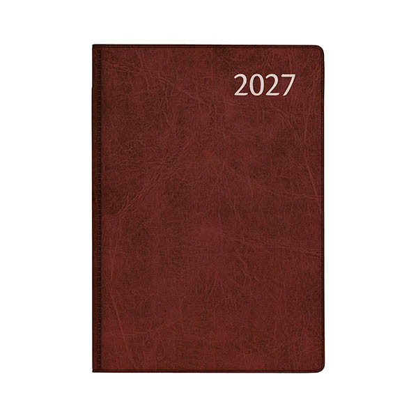 Aurora Classic7 Luna weekagenda 2027 bordeaux (1 week per 2 pagina) 4-talig 440148 - 1