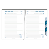 Aurora Largo de Luxe Florence dagagenda met uurindeling 2026 blauw (1 dag per pagina) 6-talig 330135 - 2