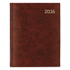 Aurora Largo de Luxe Florence dagagenda met uurindeling 2026 rood (1 dag per pagina) 6-talig 330136 - 1
